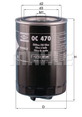 OC470 Фильтр масляный
