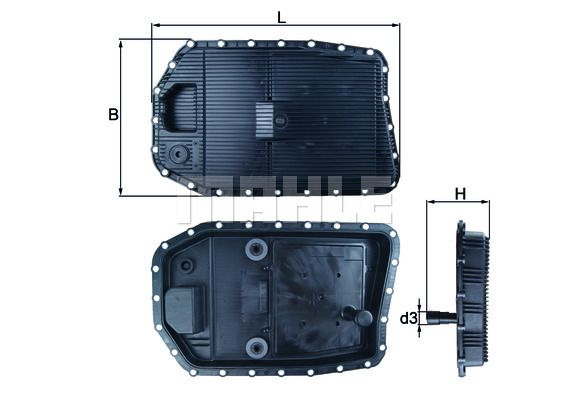 HX 154 Поддон АКПП с фильтром в сборе BMW E81/E87/E90/E60/F01 /Type ZF 6HP19Z