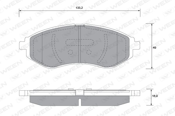 151-1179 Тормозные колодки дисковые передние CHEVROLET Aveo (T200, T250), DEAWOO Kalos